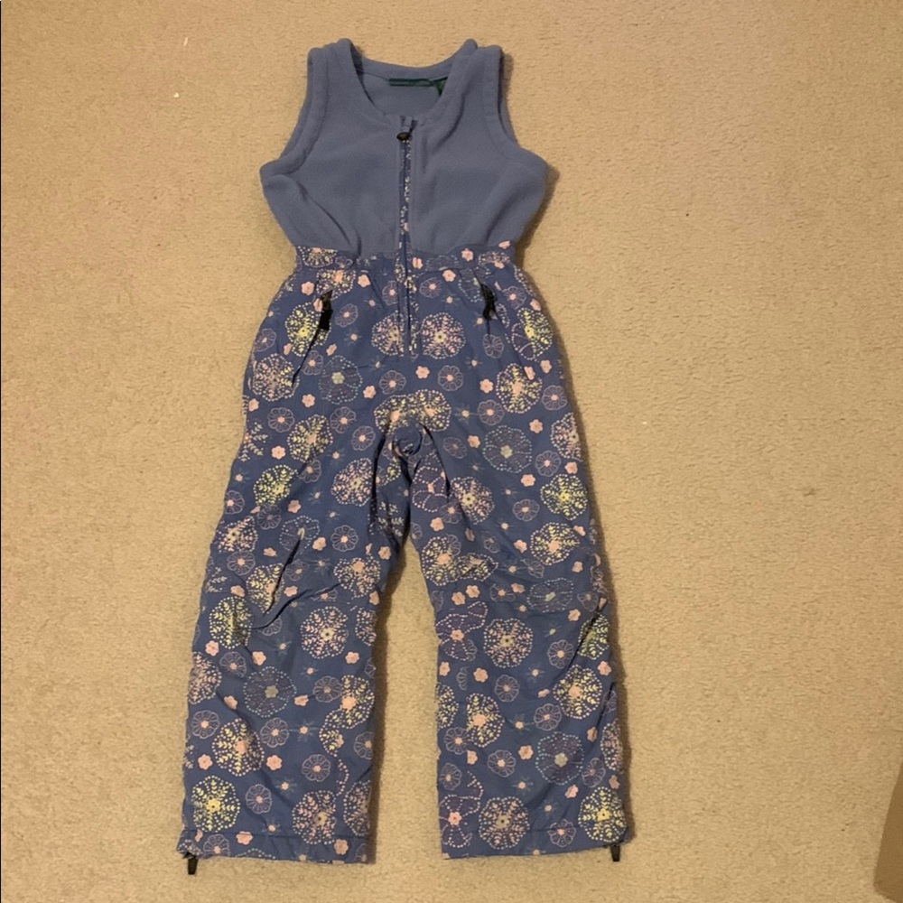 LL Bean Kids Lilac Snow Bib
